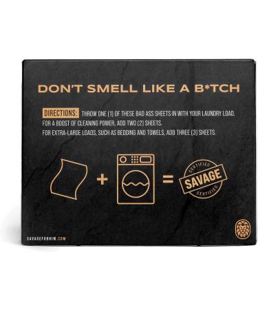Eco-Friendly Laundry Detergent Sheets - Warrior Scent 30 Sheets (60 Loads) - Compact & Travel-Friendly No Plastic Jug - Buy Online on SooperMarket.com
