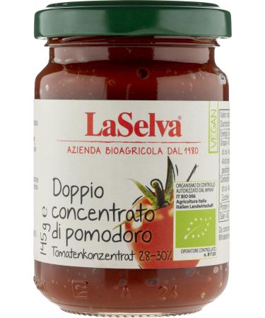 La Selva Organic Tomato Concentrate double concentrated 28-30% (2 x 145 gr)