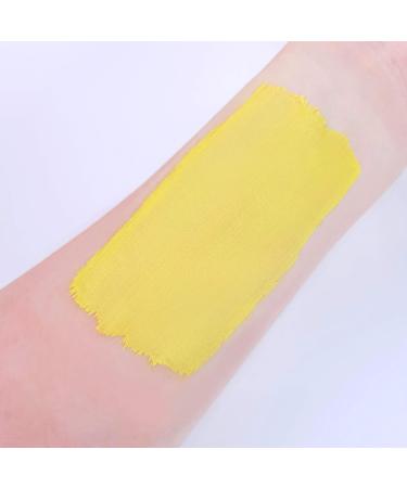 Face & Body Makeup Pro Kit | Bright Yellow | 36g | Professional Colour Paint Cake Pots for Face Painting | Ideal for Kids & Adults | Halloween Festivals - Buy Online on SooperMarket.com