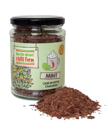 South Devon Chilli Farm | Mint Chilli Drinking Chocolate in a Jar Indulgent Chocolate Flakes Gluten-Free Vegan-Friendly 200g Mint 200g