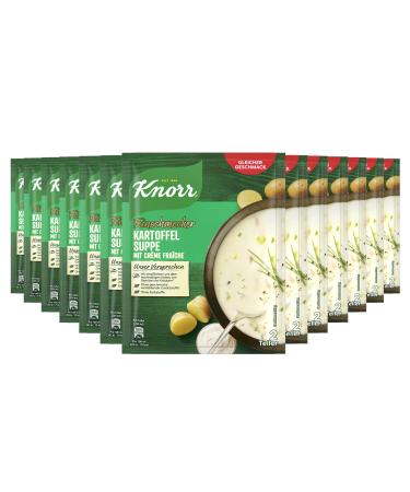 Knorr gourmet potato soup with cr me fra che delicious vegetable soup with sustainably grown vegetables 13 x 2 plates potato cream fraiche 70 g (13 Pack)