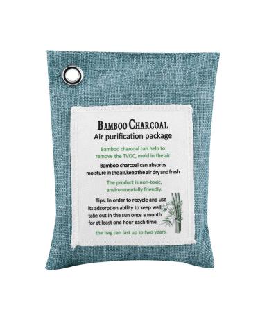 EVTSCAN 8 Colors Air Purifying Bag Activated Carbon Bamboo Odor Cleaner Car Deodorant(Navy)