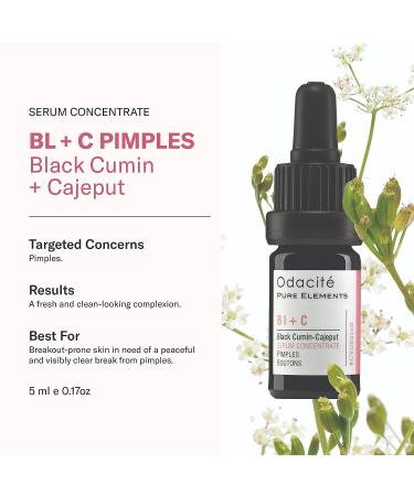 Odacit Acne Serum Concentrate - Purifying Facial Oil for Pimples - With Black Cumin & Cajeput - 0.17 Fl. Oz - Buy Online on SooperMarket.com