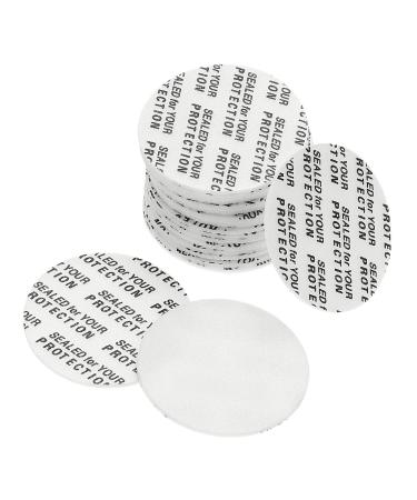 PATIKIL 27mm/1.06" Foam Lid Liner 100Pack PS Foam Resistant Tamper Pressure Sensitive Seal for Bottle Cap Liners Seals