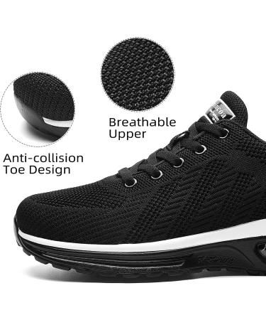 Lamincoa Women's Air Running Shoes - Lightweight Sneakers with Air Cushion for Walking and Tennis - Size 9, Black - Buy Online on SooperMarket.com
