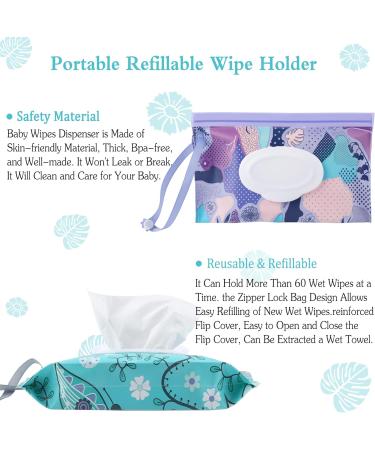 Buy Sannix Baby Wet Wipes Pocket - Reusable On-the-Go Dispenser for Portable Wipes | Ideal Baby Essentials - Buy Online on SooperMarket.com