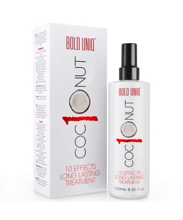 Coconut Heat Protectant Spray For Hair  Flat Iron Thermal Heat Protection Up To 450F  Protector Spray For All Hair Types  Heat Defense Leave in Treatment - Prevents Frizz & Split Ends  8.45fl.oz