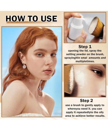 AWCCXMYM Sunscreen Powder SPF 35 - Mineral Full Coverage Setting Powder for Hair Face & Body | Vegan Cruelty-Free Translucent Flawless Skin - Buy Online on SooperMarket.com