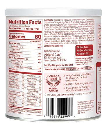Baby's Only Organic Sensitive LactoRelief with DHA & ARA Toddler Formula 12.7 Oz (Pack of 6) - Non-GMO USDA Organic - Lactose Sensitivity - Clean Label Project Verified - Buy Online on SooperMarket.com
