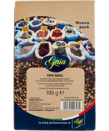 Gaia pepe nero confezione da 500 bustine 0.2 grammi ciascuna (1000043327) - Buy Online on SooperMarket.com