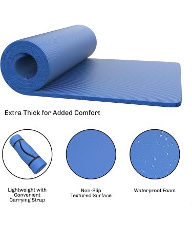 Extra Thick Foam Sleep Pad for Camping, Cots, Tents, Sleeping Bags - Blue (1 Pack) - Buy Online on SooperMarket.com