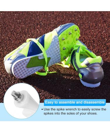 PATICIL 1/4 Steel Rail Rack - 100 Pack Sports Shoe Accessories with Wrenches for Long Jump & Running - Silver Tone - Buy Online on SooperMarket.com