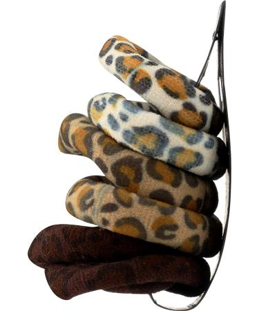 SMOOTHIES Leopard Elastics 6pk - Set of 6 Hair Ties - Buy Online on SooperMarket.com