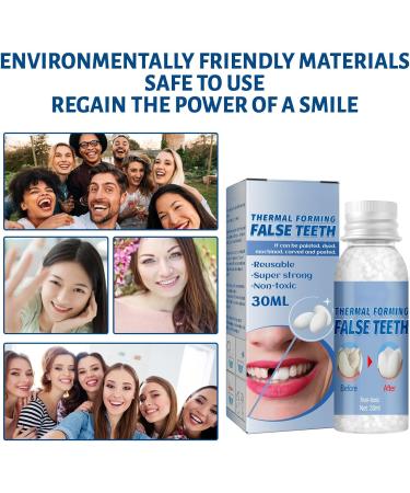 Wttfc Temporary Tooth Repair Kit 60g Tooth Filling Thermal Beads for Instant Veneers & Broken Tooth Repair - Easy Fix Moulding & Replacement - Buy Online on SooperMarket.com