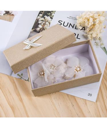 2pcs White Flower Hair Clip with Pearl Wedding Hair Comb - Bridal Hair Accessory for Bride, Bridesmaid, Women, Mother, Girl - Valentine's Day Gift - Buy Online on SooperMarket.com