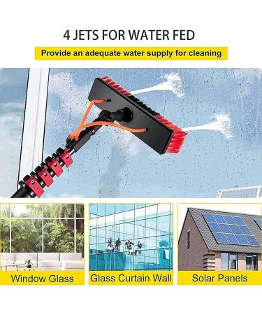 Window Cleaning Pole Photovoltaic Panel Cleaning Tool Multi-Purpose Water Spray Brush Extendable Cleaner for Trucks Windows Washing 5.4M 35cm Brush Head 11M/36FT - Buy Online on SooperMarket.com