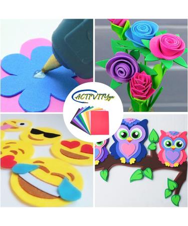 EVA Foam Sheets 9x12 Inch 2mm Thick - 10 Colorful Sheets for Arts and Crafts by ACTIVITYya - Buy Online on SooperMarket.com