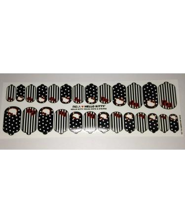 Hello Kitty Polka Dots and Stripes Nail Wraps and Free File