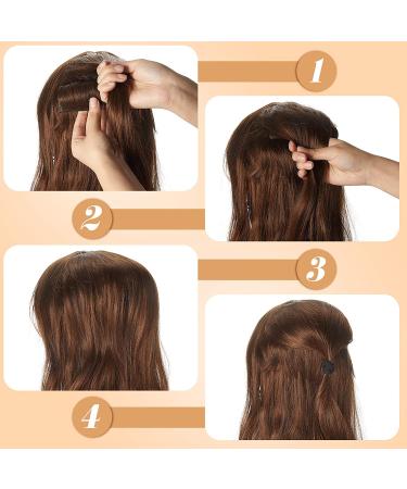 3-Piece Hair Bun Clip & Styling Insert Tool Set for Women - Black, Light Brown, Dark Brown - Buy Online on SooperMarket.com