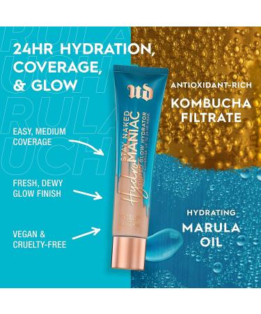 Urban Decay Hydromaniac Tinted Moisturizer - Medium Coverage Foundation - Dewy Skin Finish 40 (Light Medium Warm) - Buy Online on SooperMarket.com