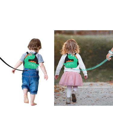 Dinosaur Toddler Backpack with Anti-Lost Leash for 1.5-3 Years Kids - Safety Harness for Girls and Boys (Black) - Buy Online on SooperMarket.com