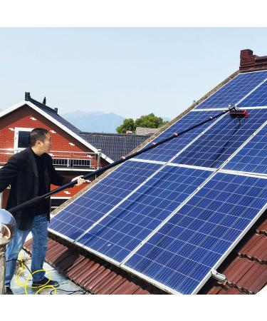 photovoltaic cleaner window cleaning pole Window Cleaning Pole/Water Fed Telescopic Brush/Extendable Cleaner Conservatory Roof Suitable For Photovoltaic Panel CleaningTrucks Windows 9m (Size 7.2m/23.64ft - Buy Online on SooperMarket.com