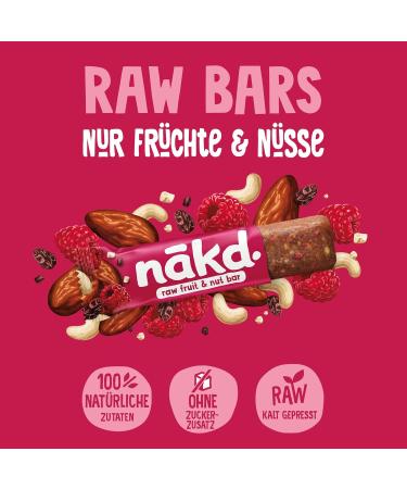 N kd Berry Delight Cold-Pressed Bars | 100% Natural Vegan & Gluten-Free Snacks | No Added Sugar | 18 x 35g | International Shipping Available - Buy Online on SooperMarket.com