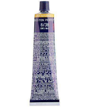 Wella Koleston Perfect ME+ 8/38 Light Blonde Gold Pearl - 60 ml (1 Pack) | International Shipping Available - Buy Online on SooperMarket.com