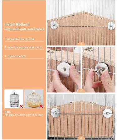 PetNanny Parakeet Nesting Box with Bamboo Bird's Nest & Coconut Shreds - Birdhouse Kit for Breeding & Playtime | Ideal for Parrots, Swallows, and Small Birds - Buy Online on SooperMarket.com