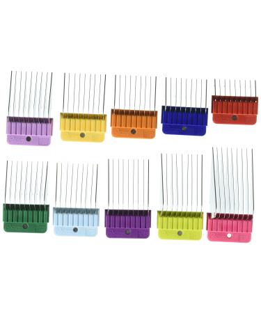 Oster Clipmaster Grooming Clipping Machine, Large Animal, Single Speed Stainless Steel 10 - Piece Universal Comb Attachment