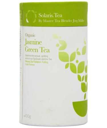 Solaris Tea Organic Loose Whole Leaf Jasmine Green Tea 100 g Jasmine 100 g (Pack of 1)