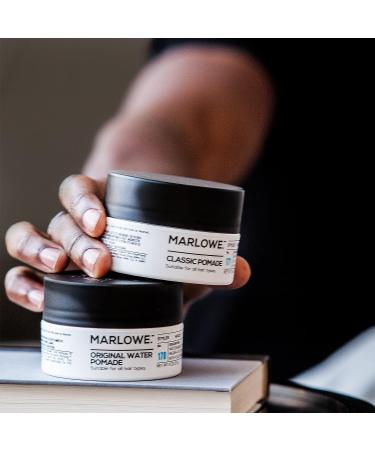 MARLOWE Original Water Pomade for Men No. 170 - 2 oz | Medium to Strong Hold, Slick Finish | Styles, Holds & Hydrates | Natural Ingredients | All Hair Types - Buy Online on SooperMarket.com