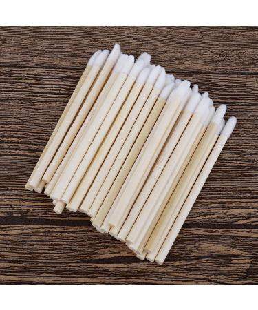 100pcs Disposable Lip Brushes | Eco-Friendly Makeup Applicators with Bamboo Handle - Lint Free Lipstick & Lip Gloss Wands - Buy Online on SooperMarket.com