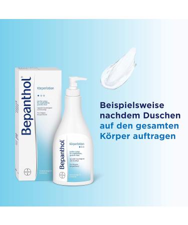 Bepanthol Body Lotion Dispenser Bottle 400ml | Hydrating Skin Care | International Shipping Available - Buy Online on SooperMarket.com