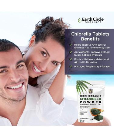 Organic Chlorella Powder 4 oz - Earth Circle Organics | Superfood & Nutrient-Rich Supplement - Buy Online on SooperMarket.com