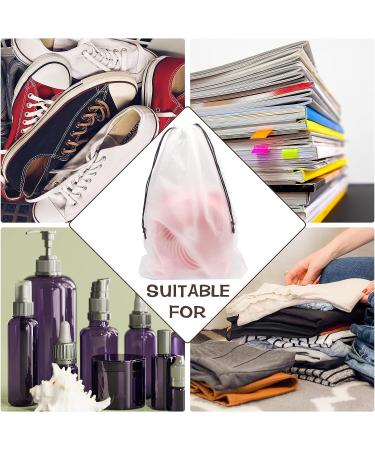 50 Pcs Translucent Travel Shoe Bags - Large Clear Shoe Storage Organizers for Men and Women - Buy Online on SooperMarket.com
