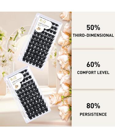 D-16mm B06 Cluster Lashes 16mm 72 Clusters | Mega Volume DIY Soft Fluffy Eyelash Extensions - Buy Online on SooperMarket.com