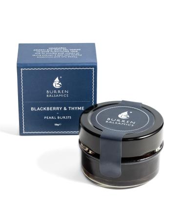 Burren Balsamics BlackBerry & Thyme Infused Balsamic Pearls 50g