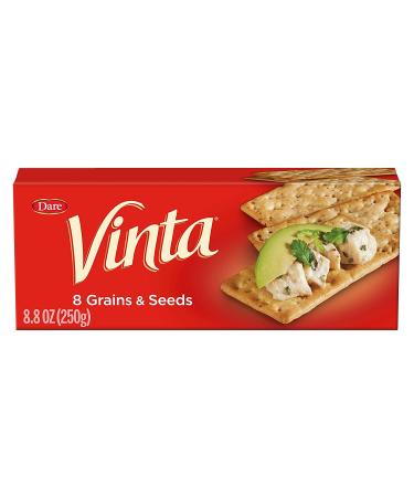 Vinta Crackers - Original Bold Taste of 8 Grains and Seeds | No Artificial Flavors | No Cholesterol | Peanut Free | 8.8oz (Pack of 12) - Buy Online on SooperMarket.com