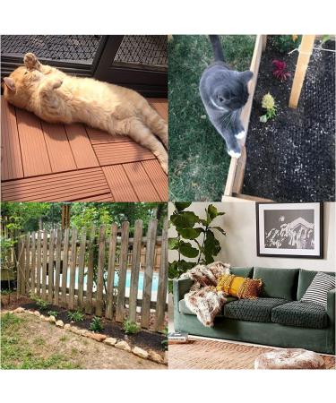 13ft Cat Scat Mat with Spikes 2 Pack - Anti-Cat Deterrent Prickle Strip for Cats - Buy Online on SooperMarket.com