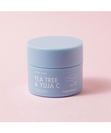 TONYMOLY Pure Dew Tea Tree & Yuja C Cream - Hydrating Skincare for Clearer Skin | International Shipping Available - Buy Online on SooperMarket.com