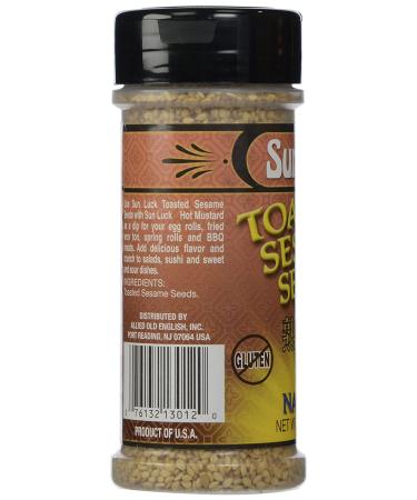 Sun Luck Toasted Sesame Seeds - 3.25 oz | Premium Quality for Cooking & Topping - Buy Online on SooperMarket.com