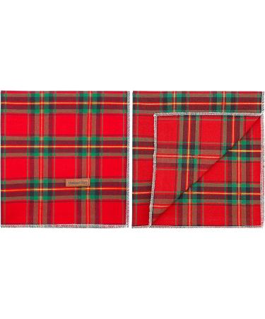 Buy Lionheart Glory Washable Soft Cotton Christmas Dog Neck Towel | Adjustable Checkered Kerchief for Small Dogs - Red-Green (1 Pack) - Buy Online on SooperMarket.com