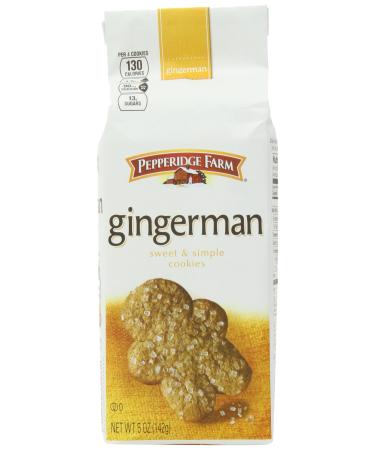 Pepperidge Farm Gingermen Cookies, 5-ounce (pack of 4) 5 Ounce (Pack of 4)