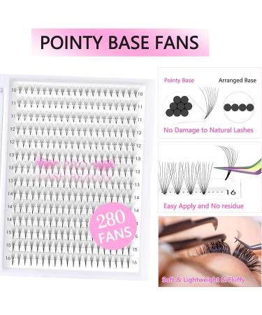 Premade Fans Eyelash Extensions 8D-D-0.07-9-16 Premade Volume Lash Extensions 320 Fans Pointed Base Fans 0.07 Premade Volume Fans C D Curl(8D-D-0.07 9-16 mix) 9-16 mix 8D-D-0.07 - Buy Online on SooperMarket.com