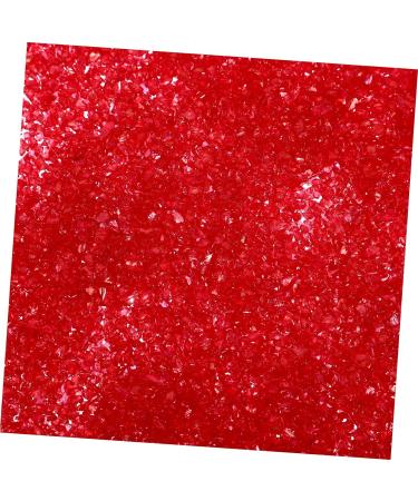 FRCOLOR 1 Transparent Colored Glass Sand Broken Glass Irregular Glass Manicure Jewelry Accessories Decorative Glass Sand (big Red) Glass Vases Decorative Glass Sands Miss Nail Bare Stone - Buy Online on SooperMarket.com