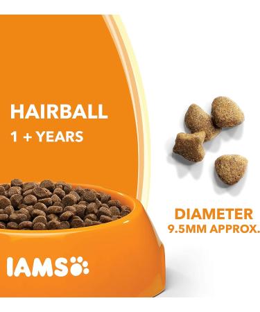 IAMS Hairball Complete Dry Cat Food for Adult and Senior Cats with Chicken 10 kg 10 kg (Pack of 1) - Buy Online on SooperMarket.com