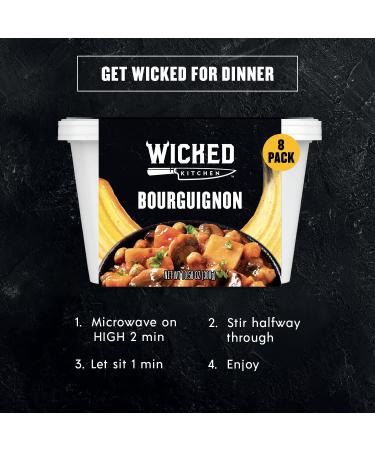 Wicked Kitchen Bourguignon 8-Pack: Vegan & Dairy-Free Ready to Eat Meals - Microwaveable Plant-Based Stew - GMO-Free & Instant - Buy Online on SooperMarket.com