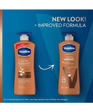 Vaseline Intensive Care Cocoa Radiant Body Lotion 4-Pack - 20.3 oz - Ultra-Hydrating Lipids & Cocoa Butter for Long-Lasting Glow - Buy Online on SooperMarket.com