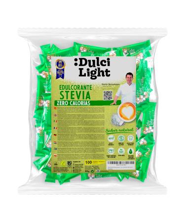 Dulci Light Dulce Y Favorable Stevia sweetener 100 bags sweeteners without calories for drinks and food natural sugar substitute
